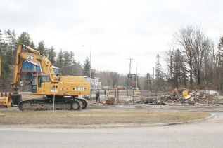 A pile of rubble is all that is now left of the demolished Kaladar Hotel, the one time gateway to the north in L&A County.